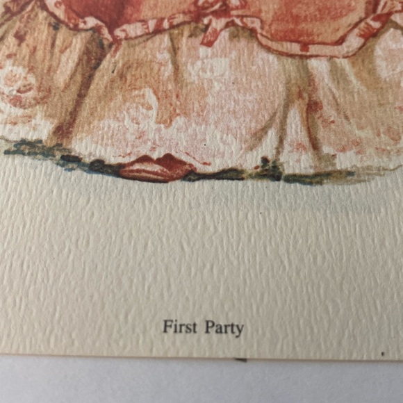 Maud Humphrey Vintage Victorian Framed Art Print First Party 1982 - Picture 5 of 11